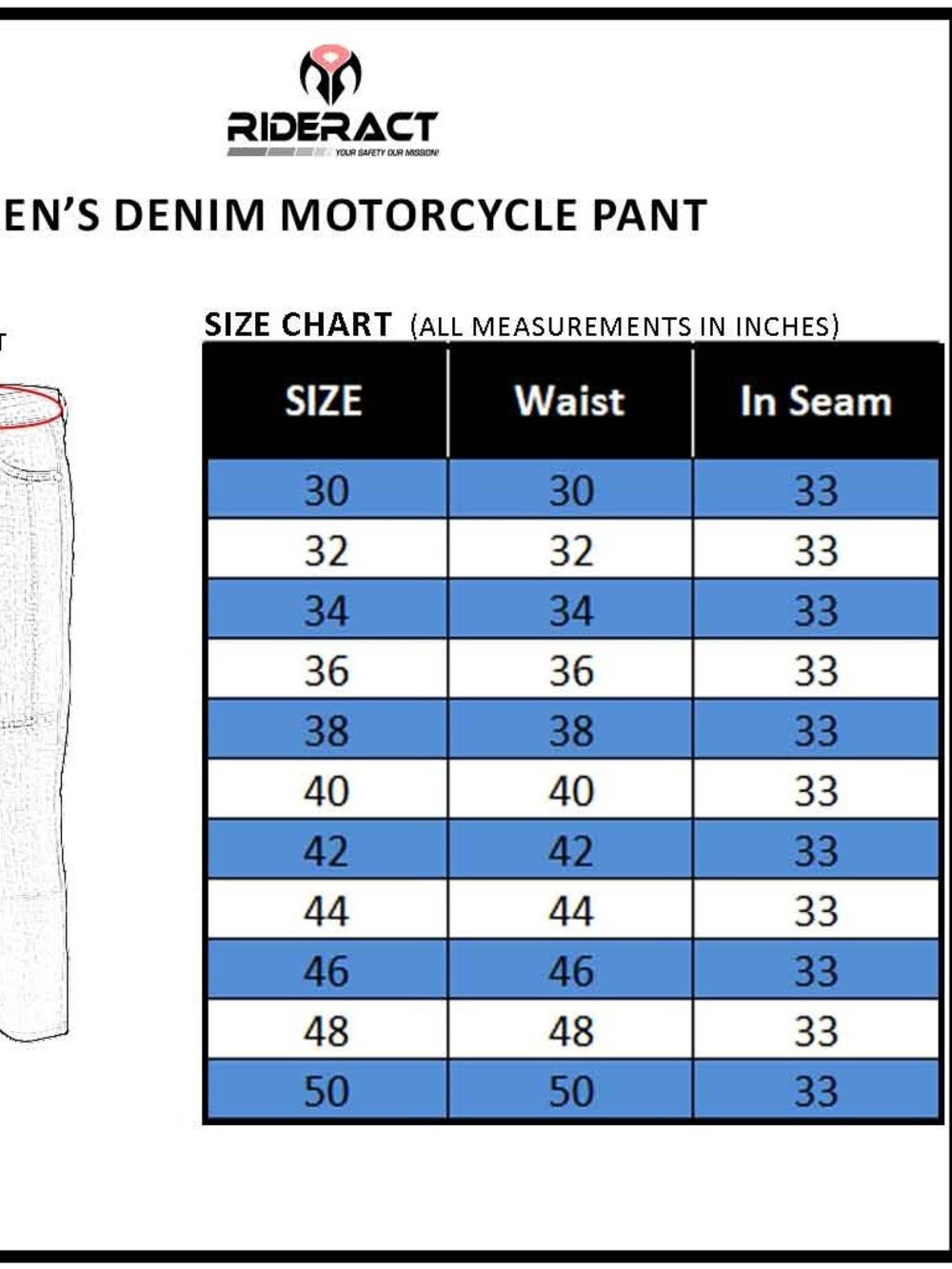 RIDERACT® Men’s Black Motorcycle Riding Jeans Denim Pants w/ CE Armor Size 38 - Picture 4 of 11